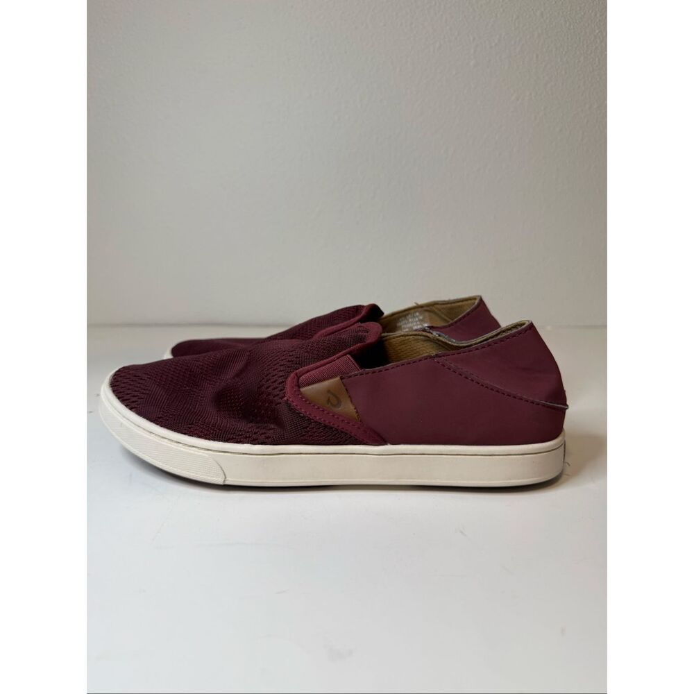Olukai Pehuea Burgundy Shoes Size 8‎